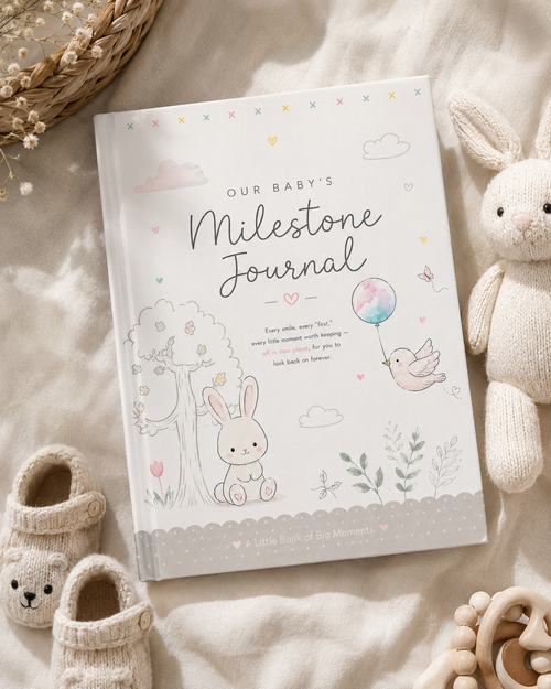 Baby milestone journal printable digital download